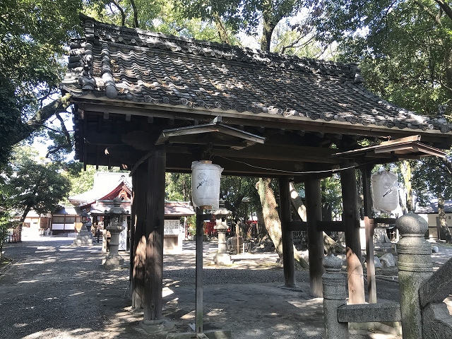 日吉神社(清洲)　山門