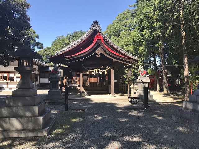 日吉神社(清洲)　境内、拝殿