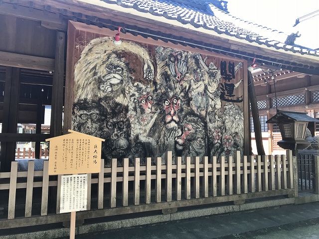 日吉神社(清洲)　巨大絵馬