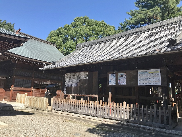 日吉神社(清洲)　拝殿と本殿