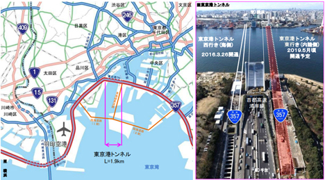 羽田へのアクセスが便利に、東京港トンネル東行きが5月に開通！
