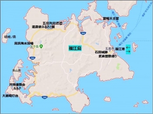 五島福江島マップ
