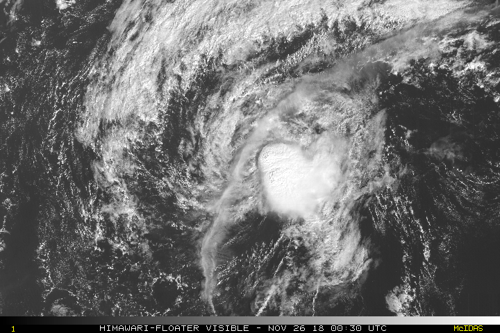 2018年 台風28号 リアルタイム衛星画像