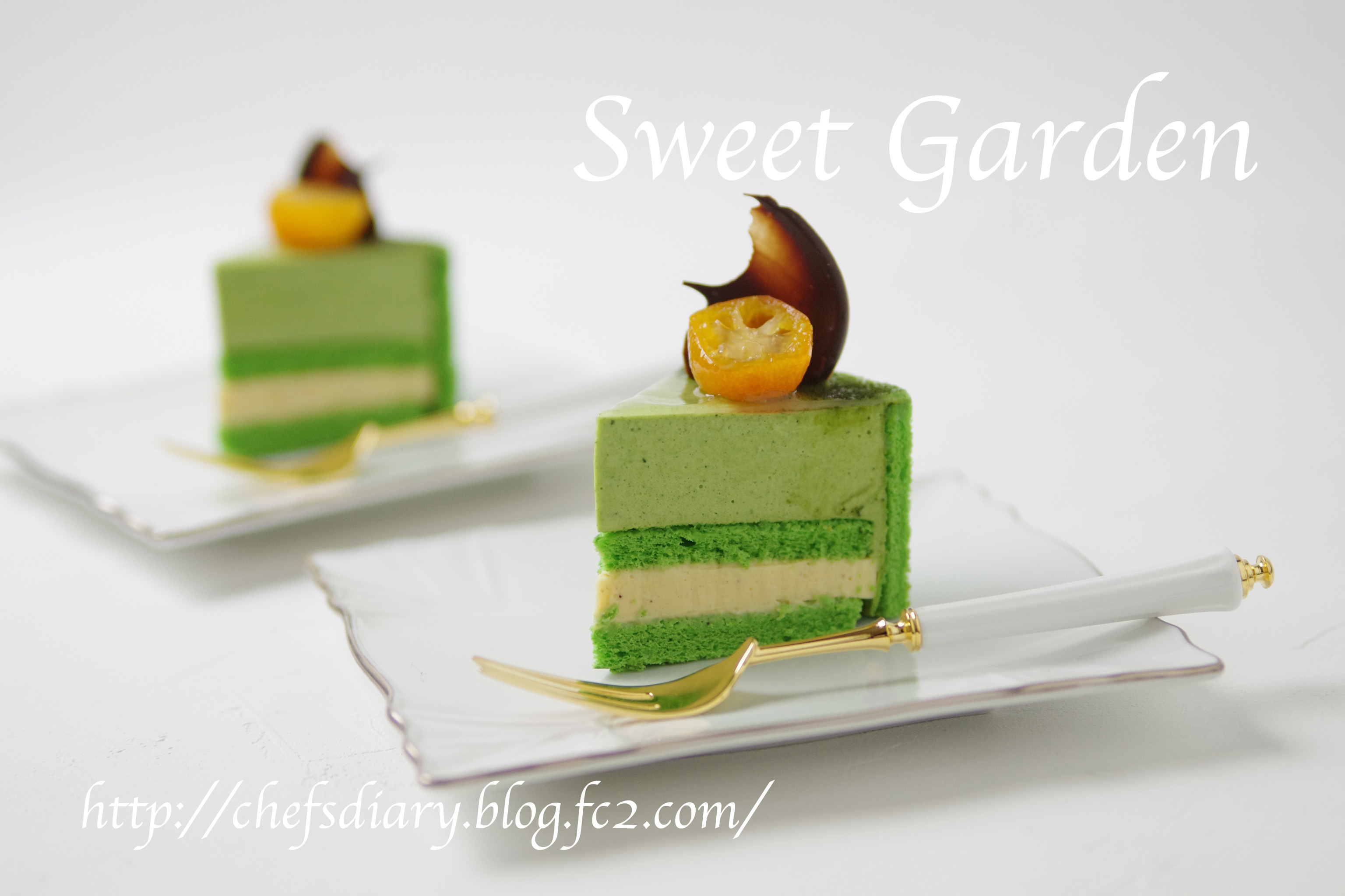 抹茶のケーキ　Green Tea Cake