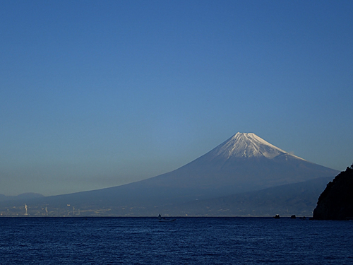 朝富士山！