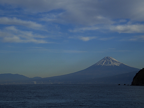 イイ冬富士山！