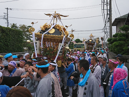 2018年 平塚市横内 御霊神社神社神輿建造130周年記念渡御３