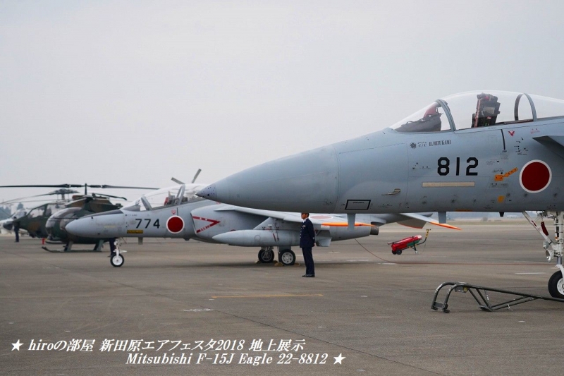 hiroの部屋　新田原エアフェスタ2018 地上展示 第305飛行隊 Mitsubishi F-15J Eagle 22-8812