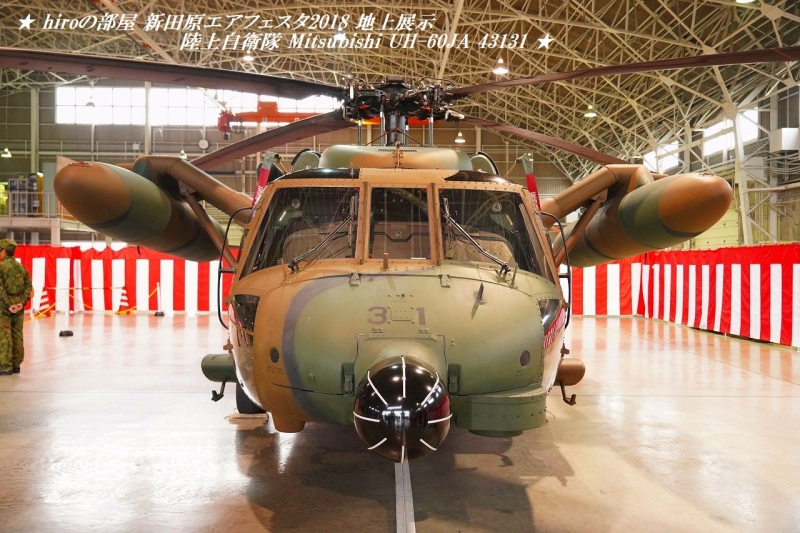 hiroの部屋　新田原エアフェスタ2018 地上展示 陸上自衛隊 Mitsubishi UH-60JA 43131