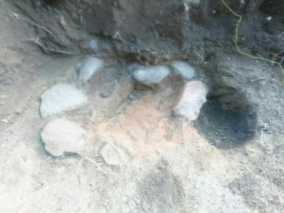 十王堂坂の上遺跡発掘調査隊 炉跡